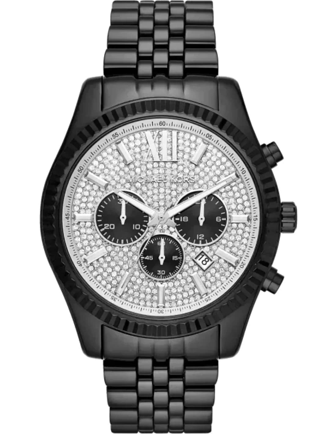 Montre homme Michael Kors MK8605 Lexington chronographe argenté