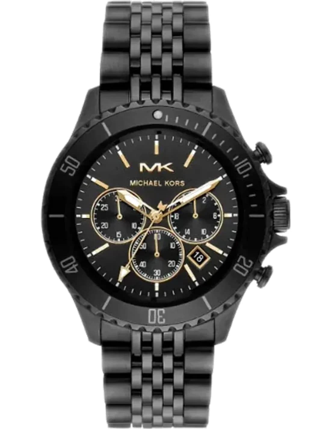 Montre Michael Kors Bayville MK8750 chronographe noire Bracelet en acier inoxydable