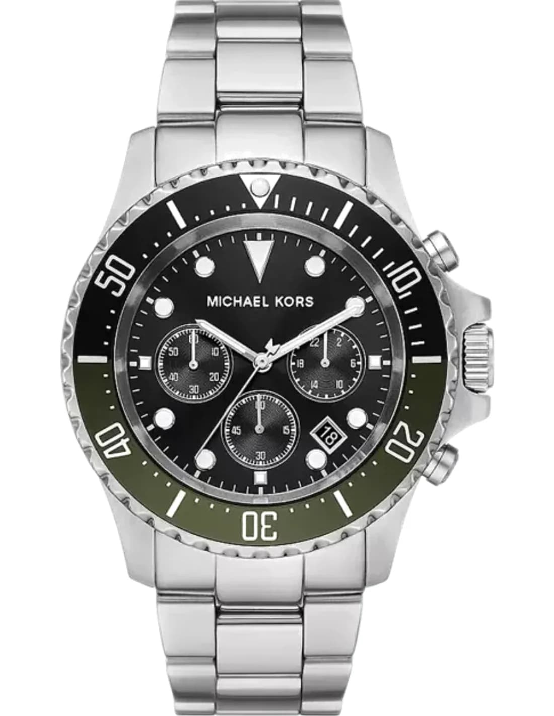 Michael Kors Everest MK8976 Black Dial Chronograph Watch Stainless Steel Strap