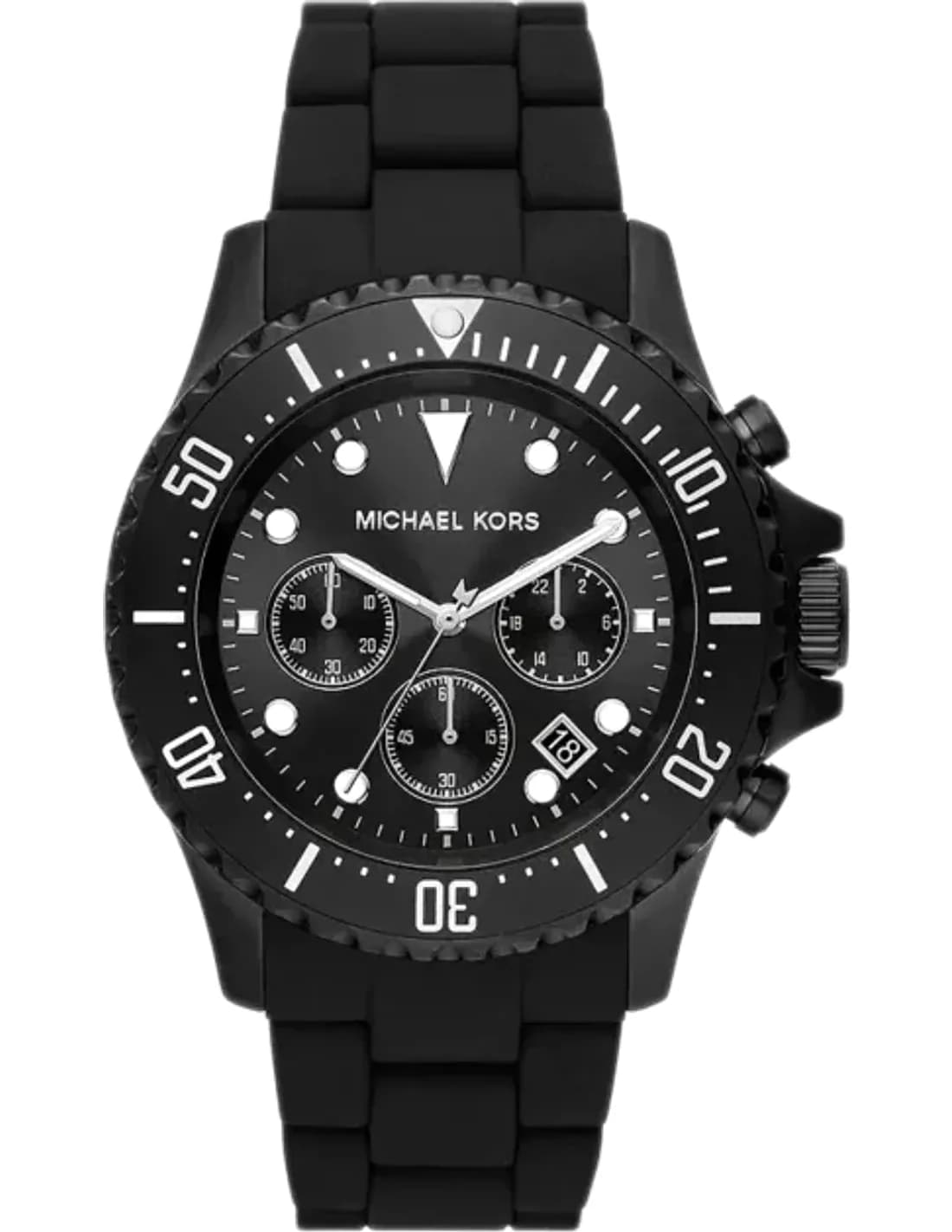 Montre chronographe Michael Kors Everest MK8980 de ton noir Bracelet en acier inoxydable