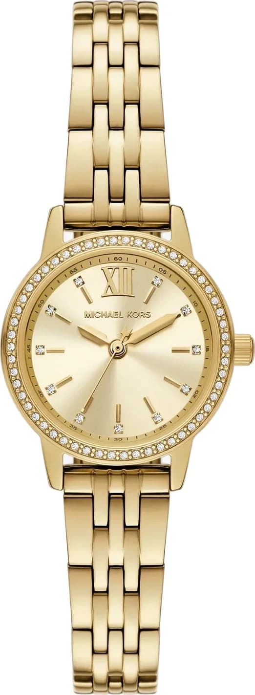 Montre Femme Michael Kors Mini Melissa MKO1173 dorée bracelet maillons acier