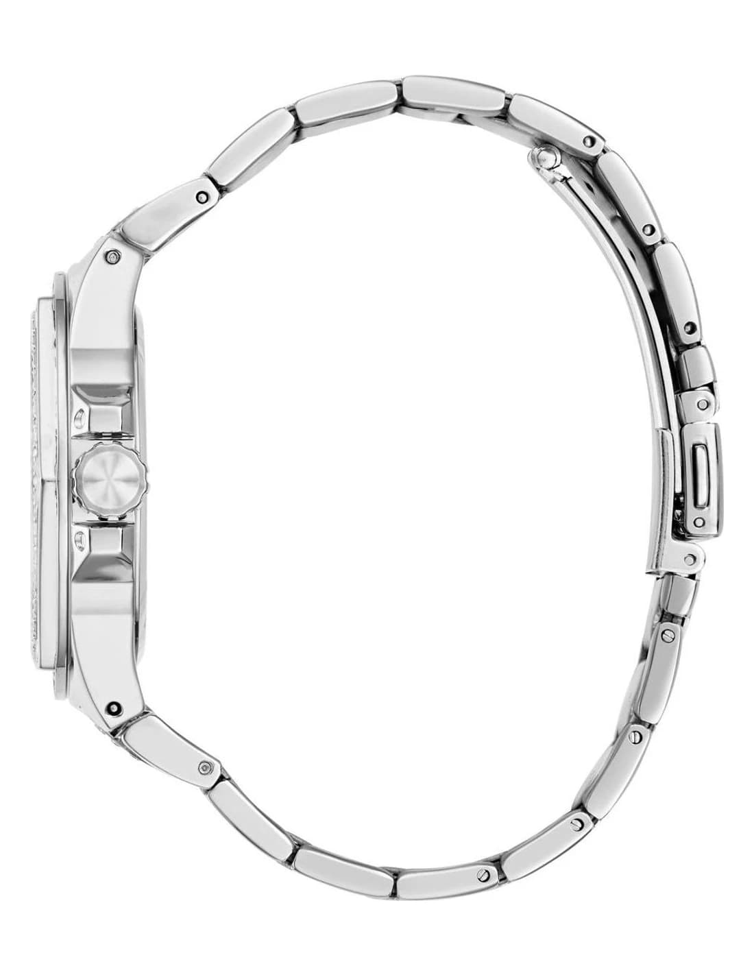 Guess Envy GW0878L1 women's silver watch, maille acier bracelet vue 2