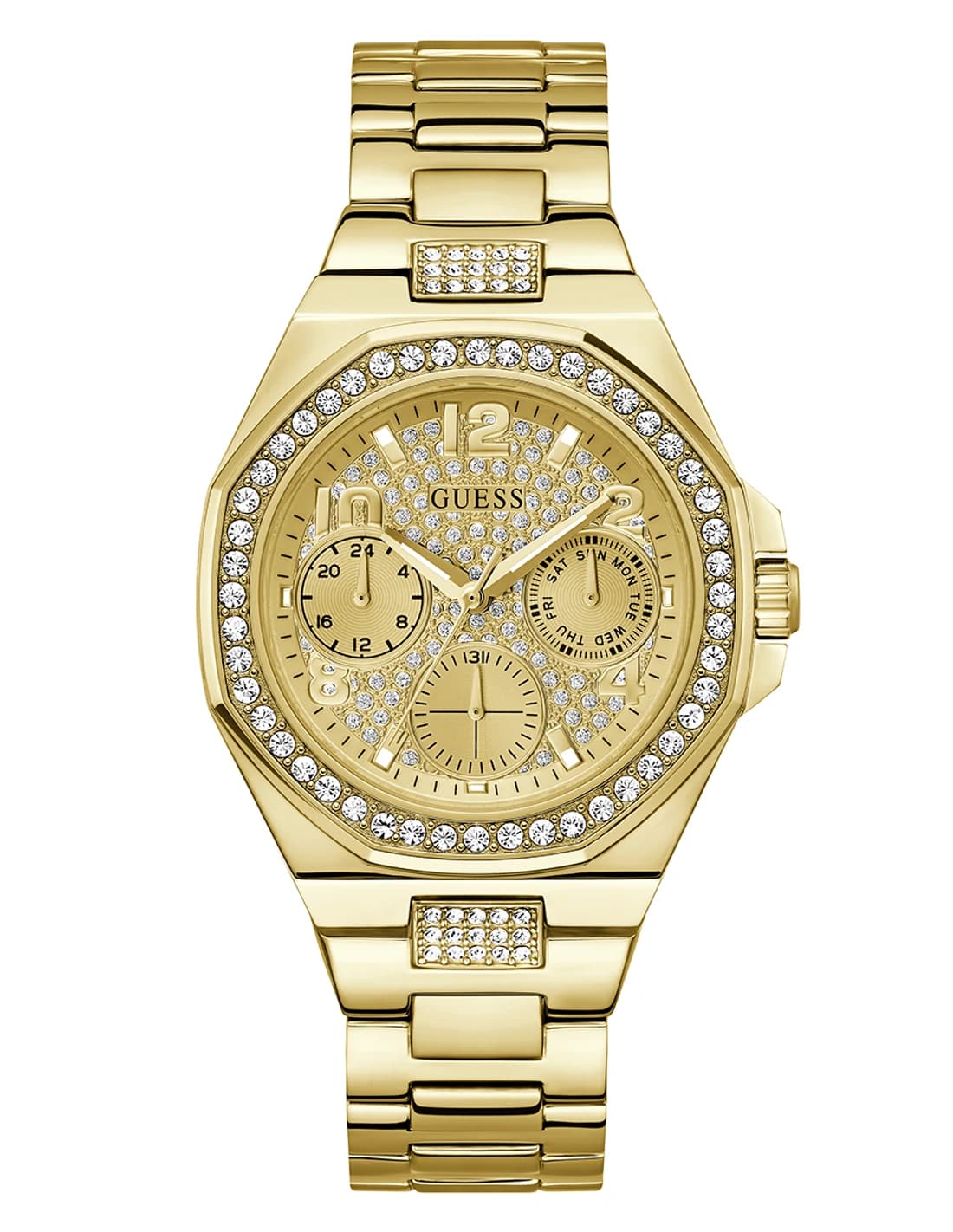 Guess Icebreaker GW0777L2 women's watch maillons acier cristaux bracelet