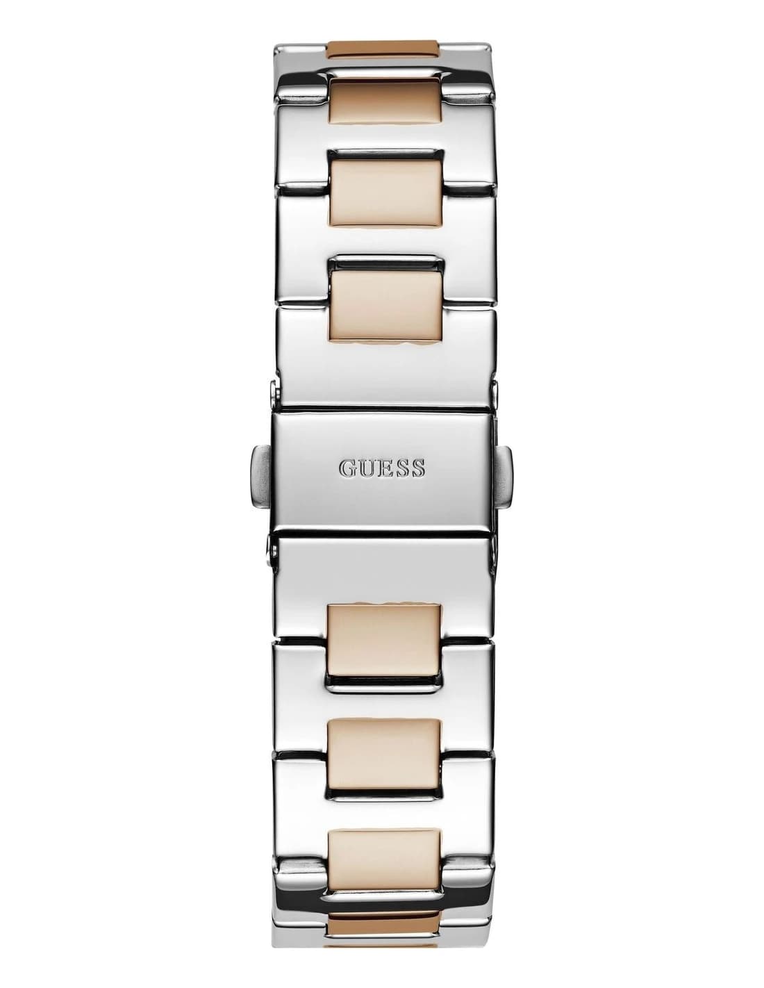 Montre Guess Lady Empire GW0777L3 femme bicolore, bracelet maillons acier vue 3