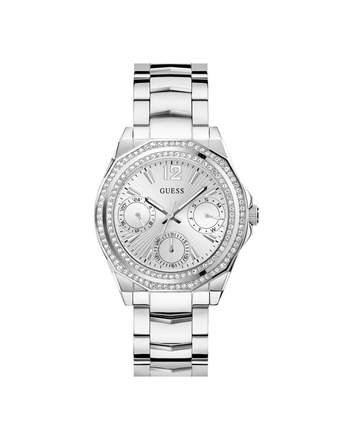 Guess Ritzy GW0685L1 women's silver watch, maillons acier bracelet