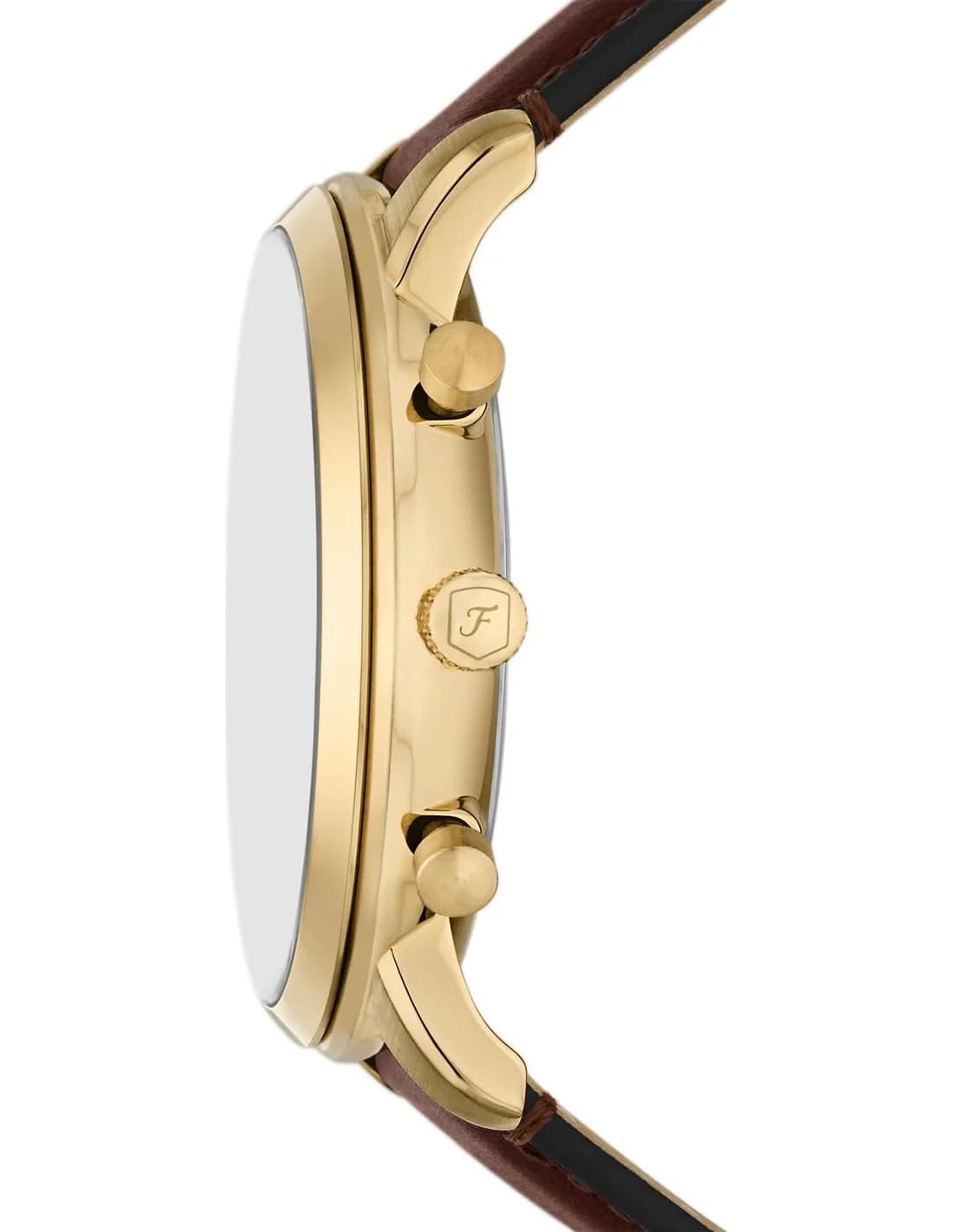 Montre Fossil FS6113 homme détail cadran jaune