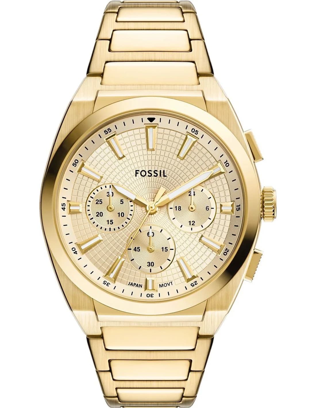 Montre Fossil FS6119 homme cadran or bracelet acier