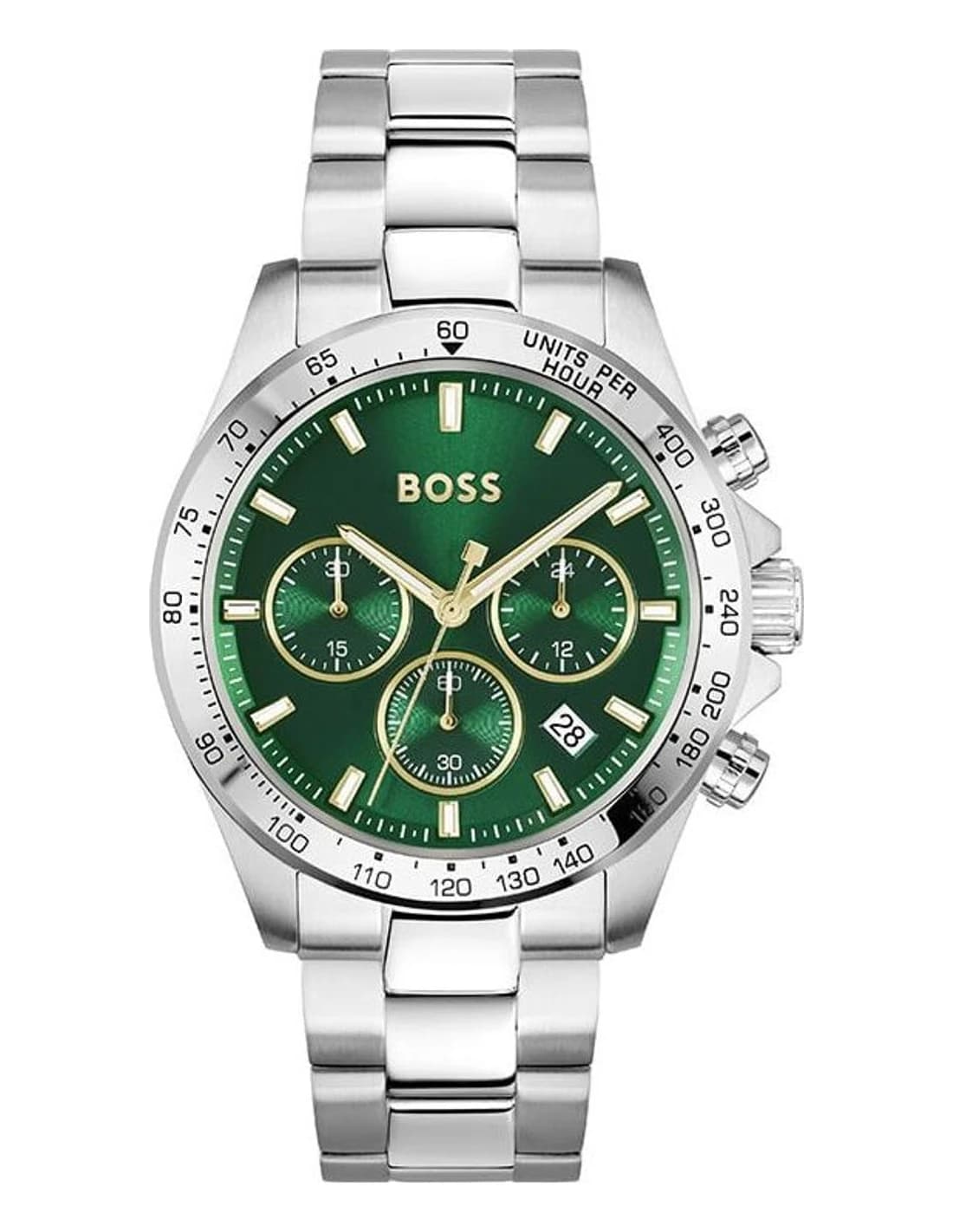 Hugo Boss Hero 1514217 men's silver watch, Acier inoxydable strap