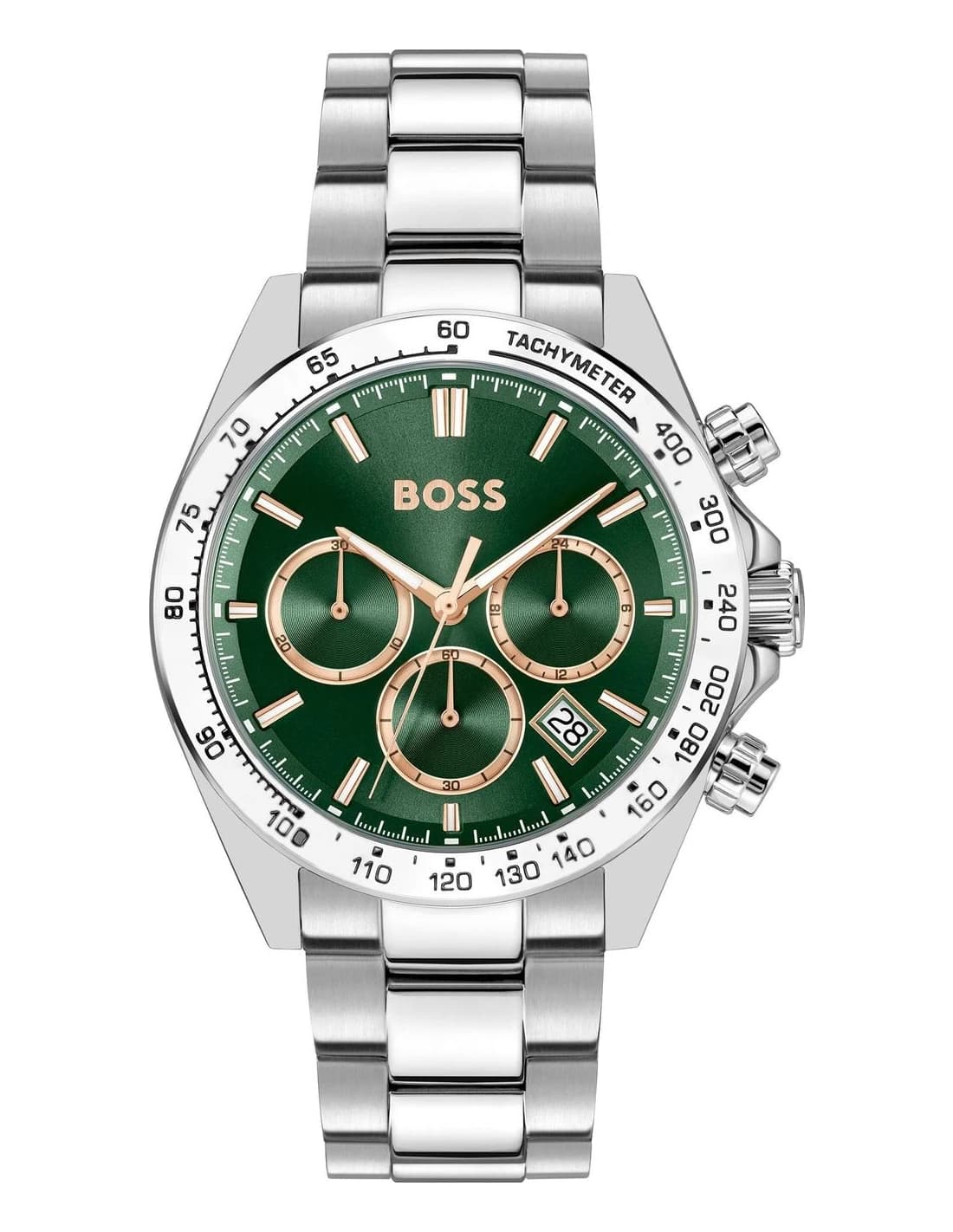 Hugo Boss Hero 2.0 1514268 men's silver watch, maillons acier strap