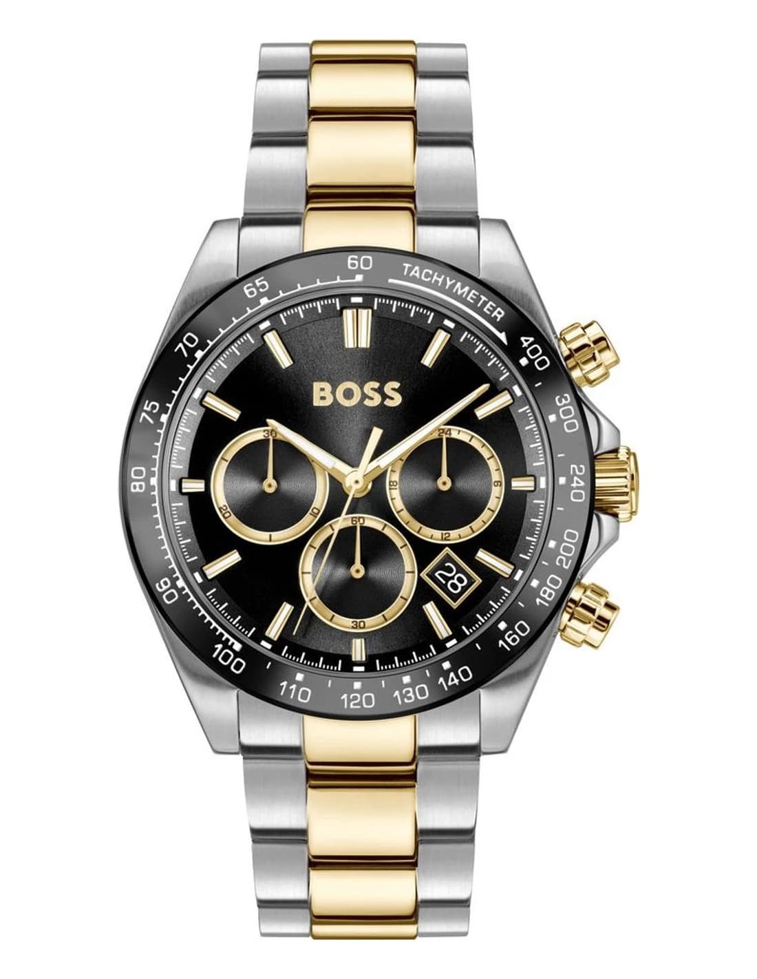 Hugo Boss Hero 2.0 1514269 men's two-tone watch, maillons acier strap