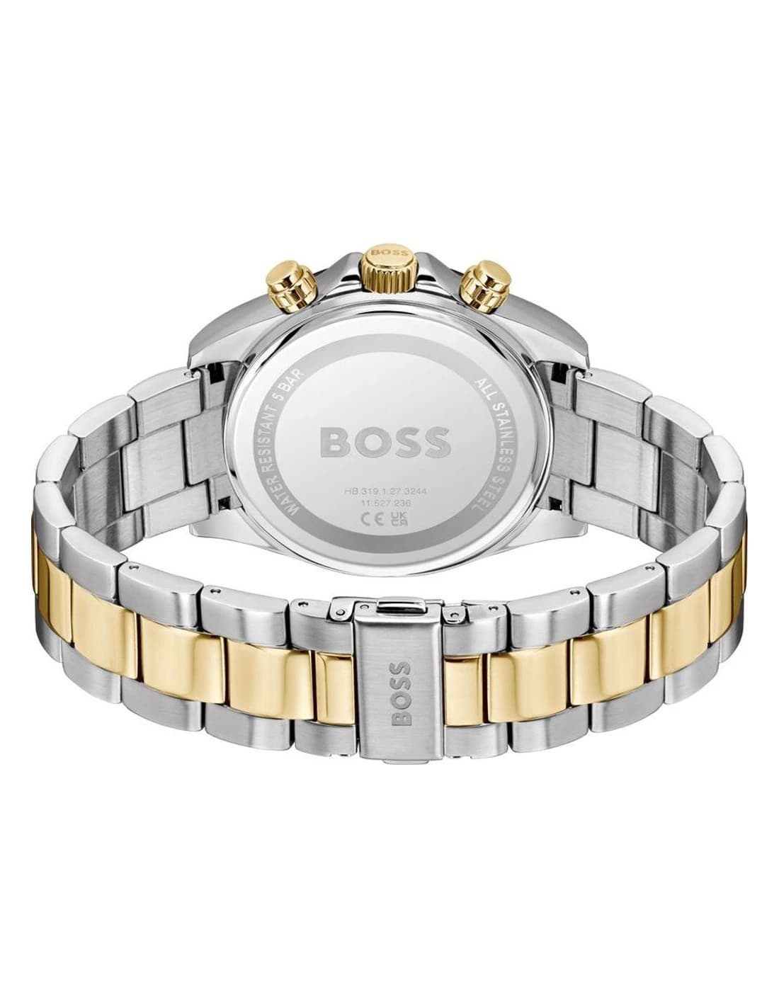 Montre Hugo Boss Hero 2.0 1514269 homme bicolore, bracelet maillons acier vue 3