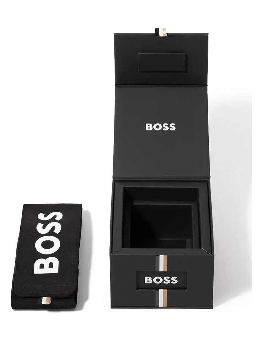 Montre Hugo Boss Hero 2.0 1514299 homme gris gunmetal, bracelet maillons acier vue 4