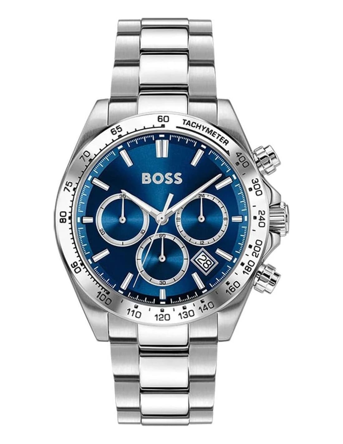 Hugo Boss Hero 2.0 1514315 men's silver watch, Acier inoxydable mailles strap vue 4