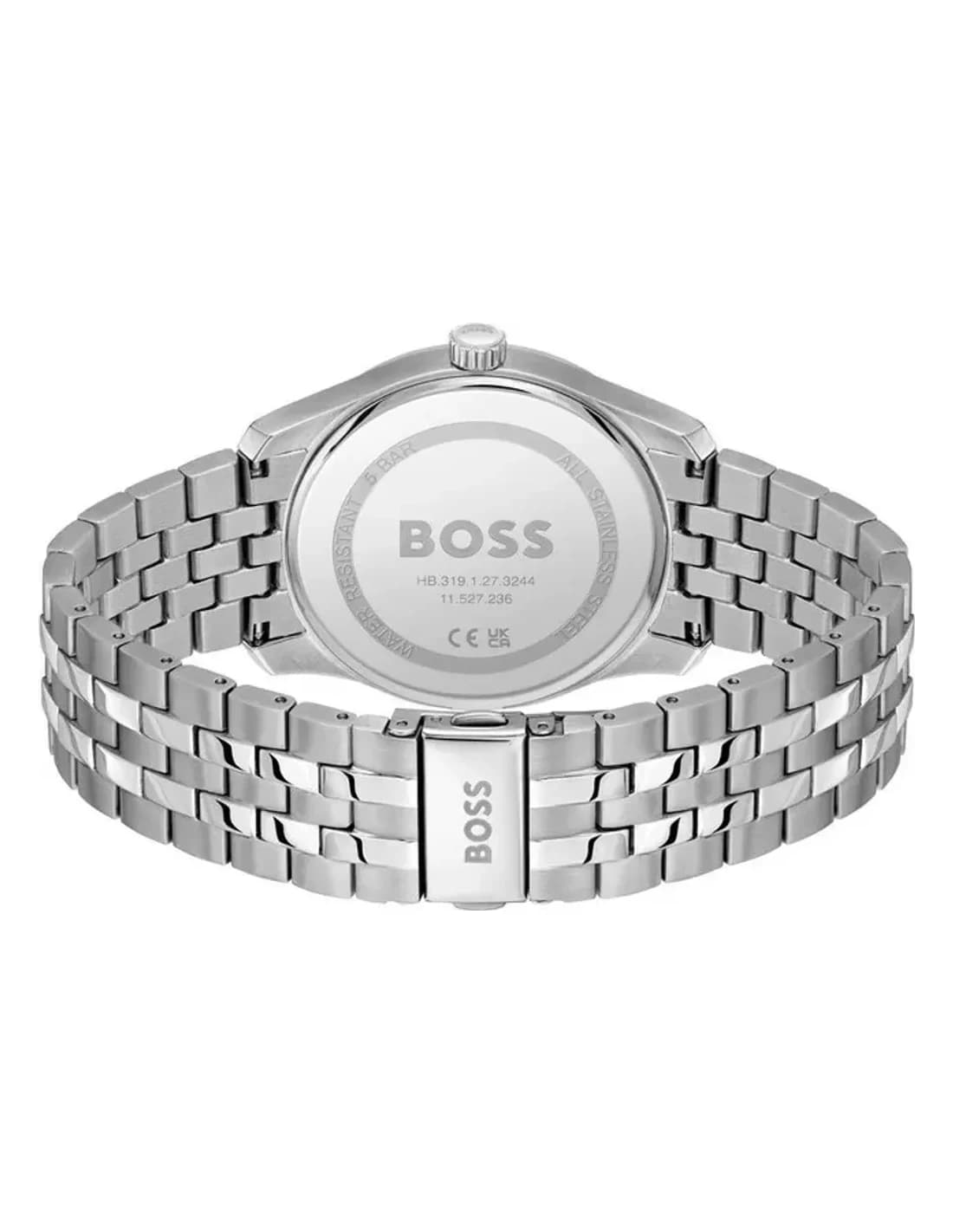 Montre Hugo Boss Principle Master 1514274 homme noire, bracelet maillons acier vue 3