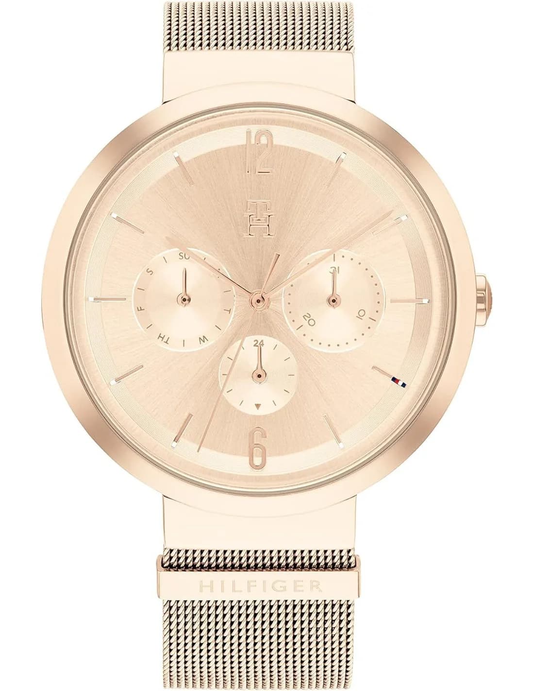 Montre Femme Tommy Hilfiger Lidia 1782538 cadran or rose bracelet maille milanaise