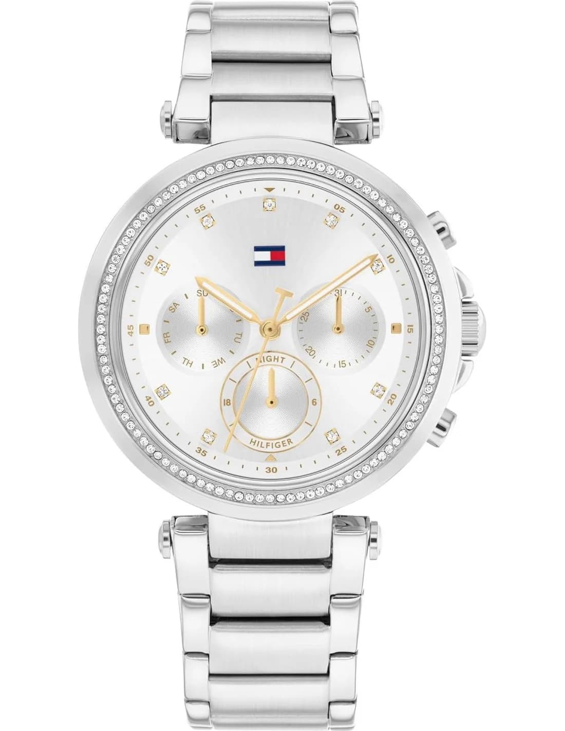 Montre Femme Tommy Hilfiger Emily 1782701 cadran argenté bracelet acier