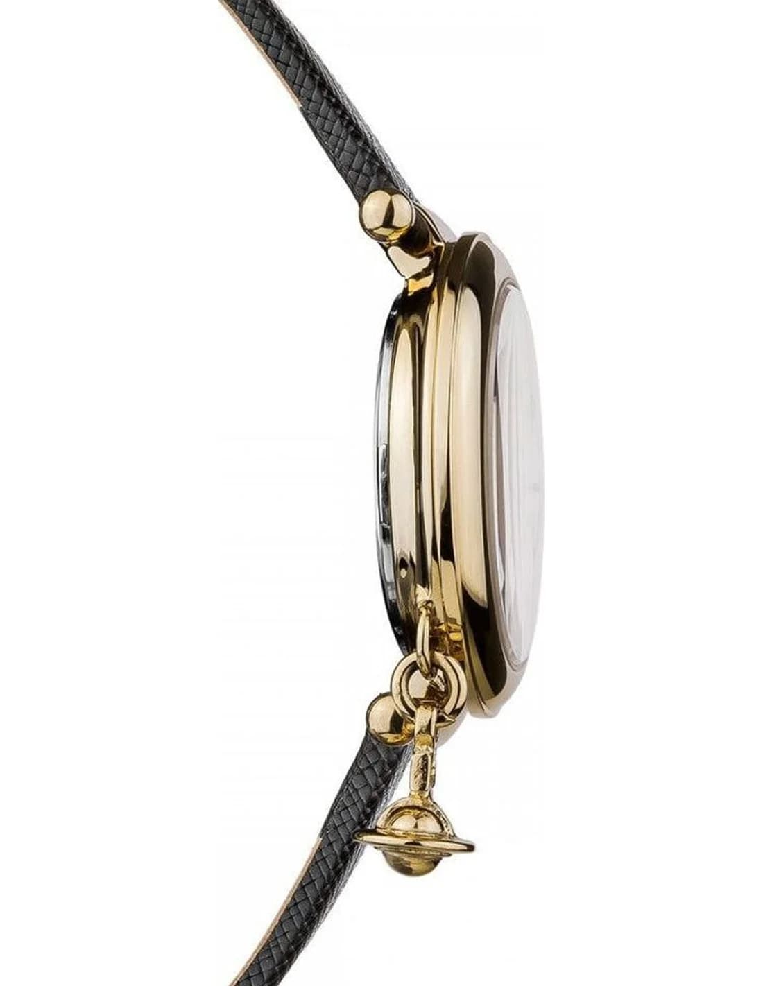 Montre Vivienne Westwood VV006GDBLK femme détail cadran noir