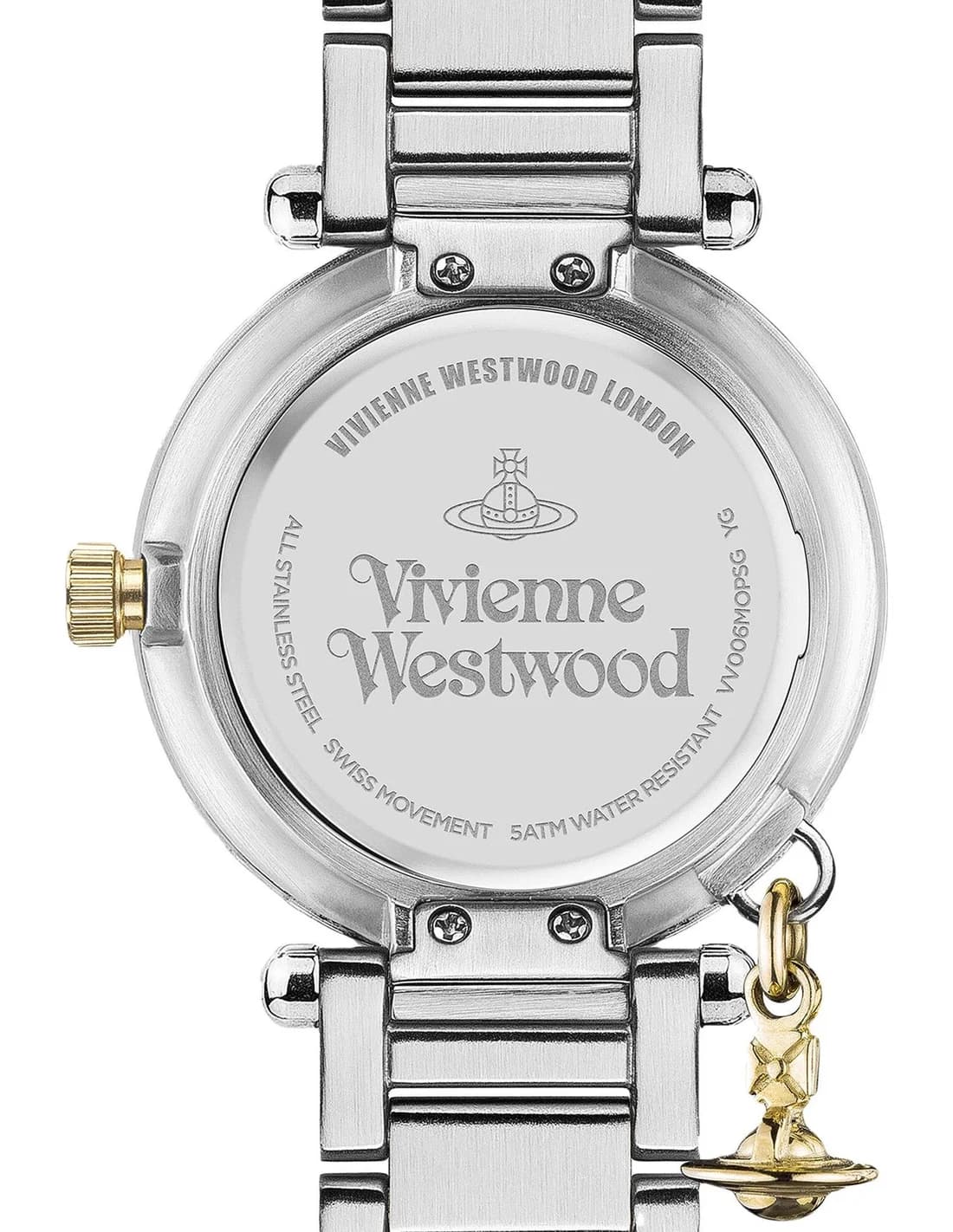 Montre Vivienne Westwood VV006MOPSG femme détail cadran nacre