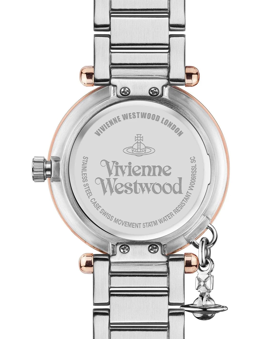 Montre Femme Vivienne Westwood Orb VV006RSSL cadran argent bracelet acier vue 3