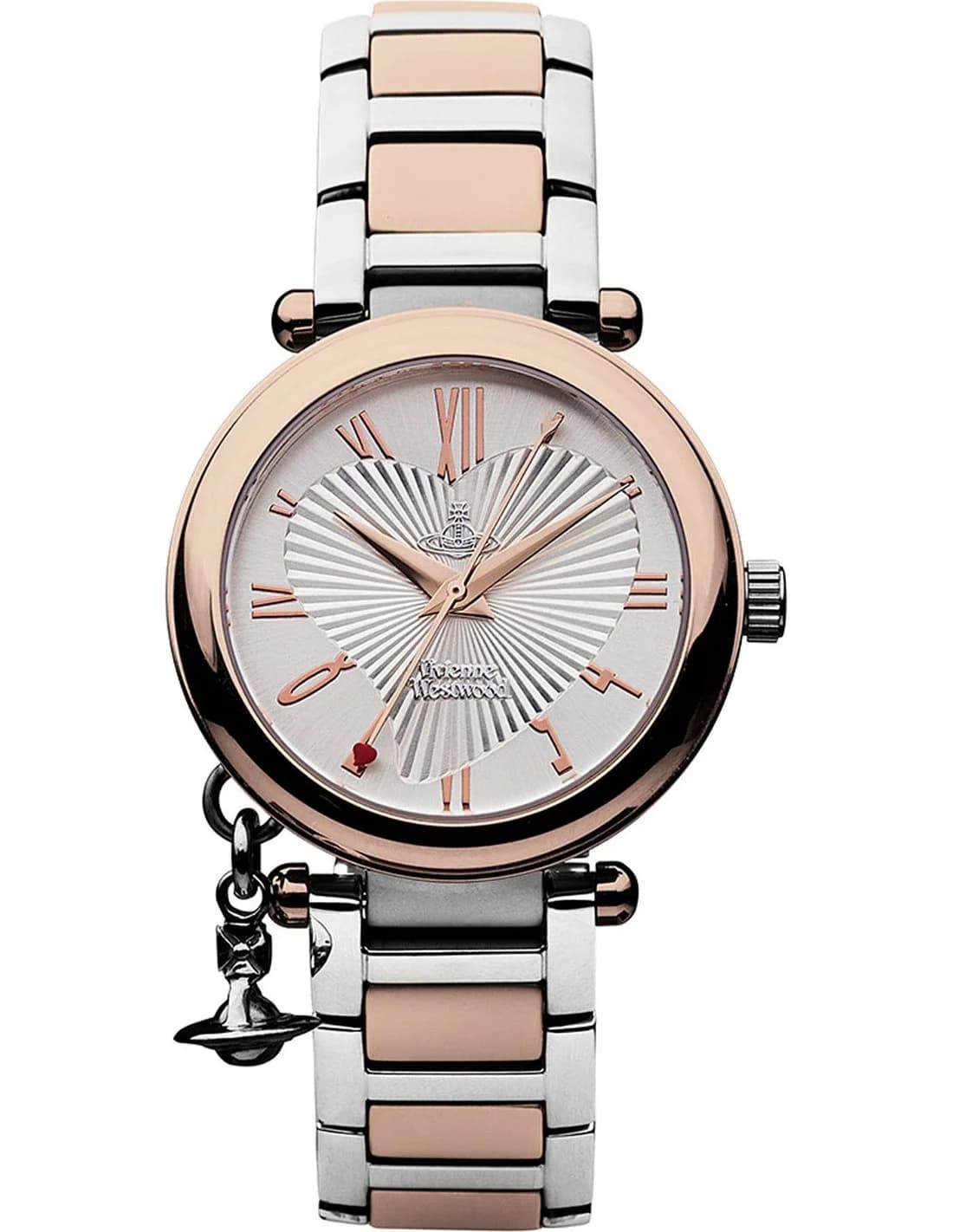 Montre Femme Vivienne Westwood Orb VV006RSSL cadran argent bracelet acier