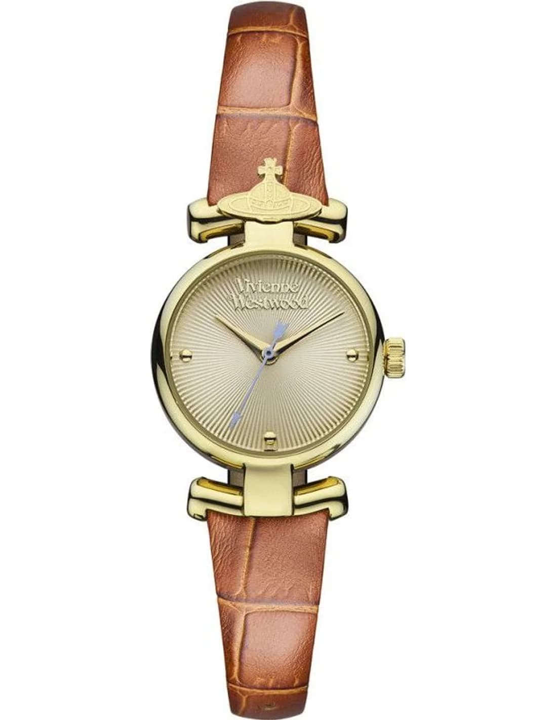 Montre Vivienne Westwood VV090GDBR femme cadran doré bracelet cuir