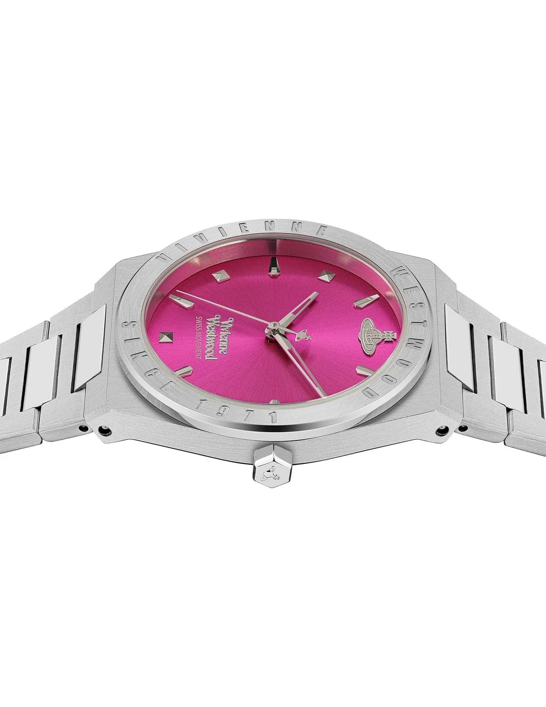 Montre Vivienne Westwood VV244RRSL femme détail cadran rose