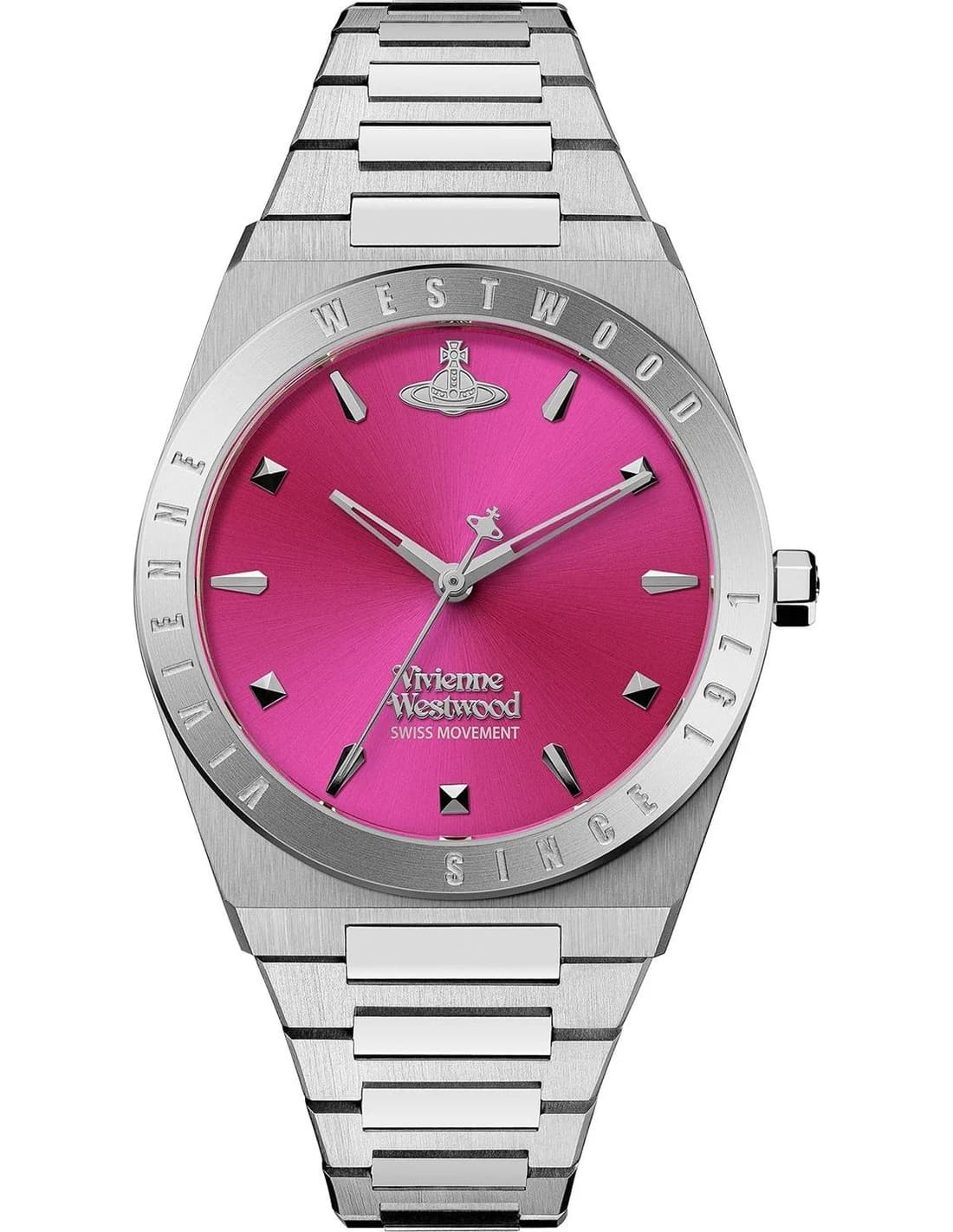 Montre Femme Vivienne Westwood Charterhouse VV244RRSL cadran rose bracelet acier