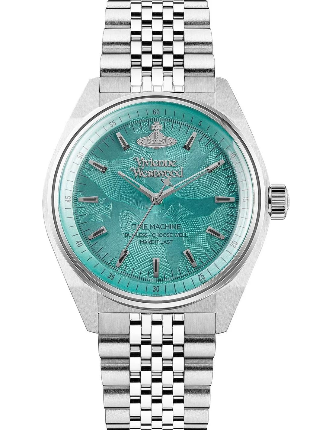 Montre Femme Vivienne Westwood Lady Sydenham VV251TQSL cadran bleu bracelet acier
