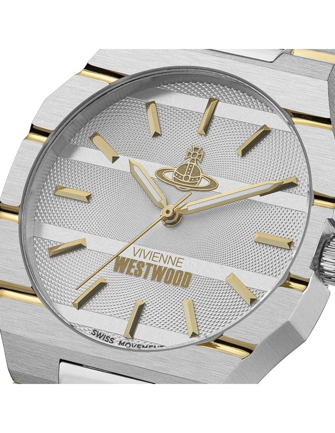 Montre Vivienne Westwood VV294LCGSG unisexe détail cadran blanc