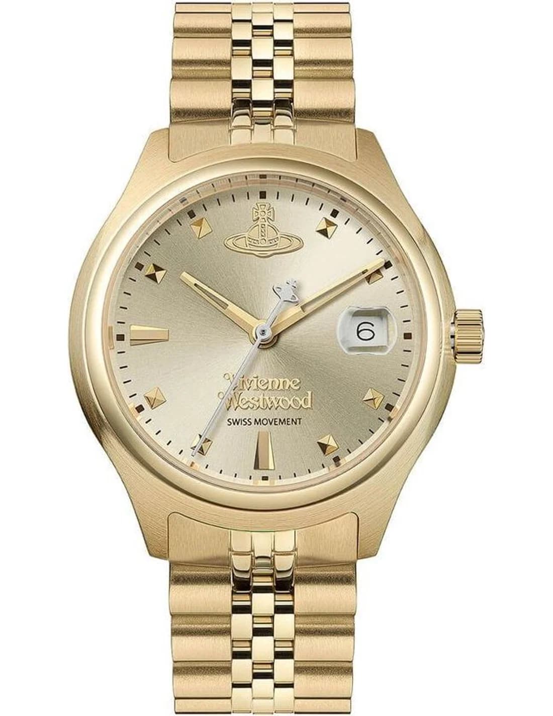 Montre Vivienne Westwood VV311CPGD femme cadran or bracelet acier