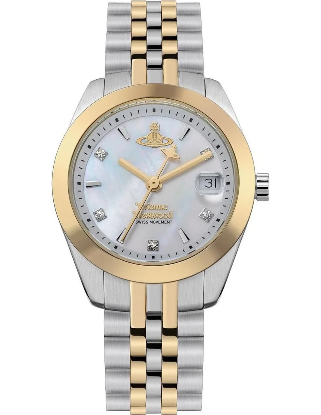 Montre Vivienne Westwood VV316MOPSG femme cadran nacre bracelet acier