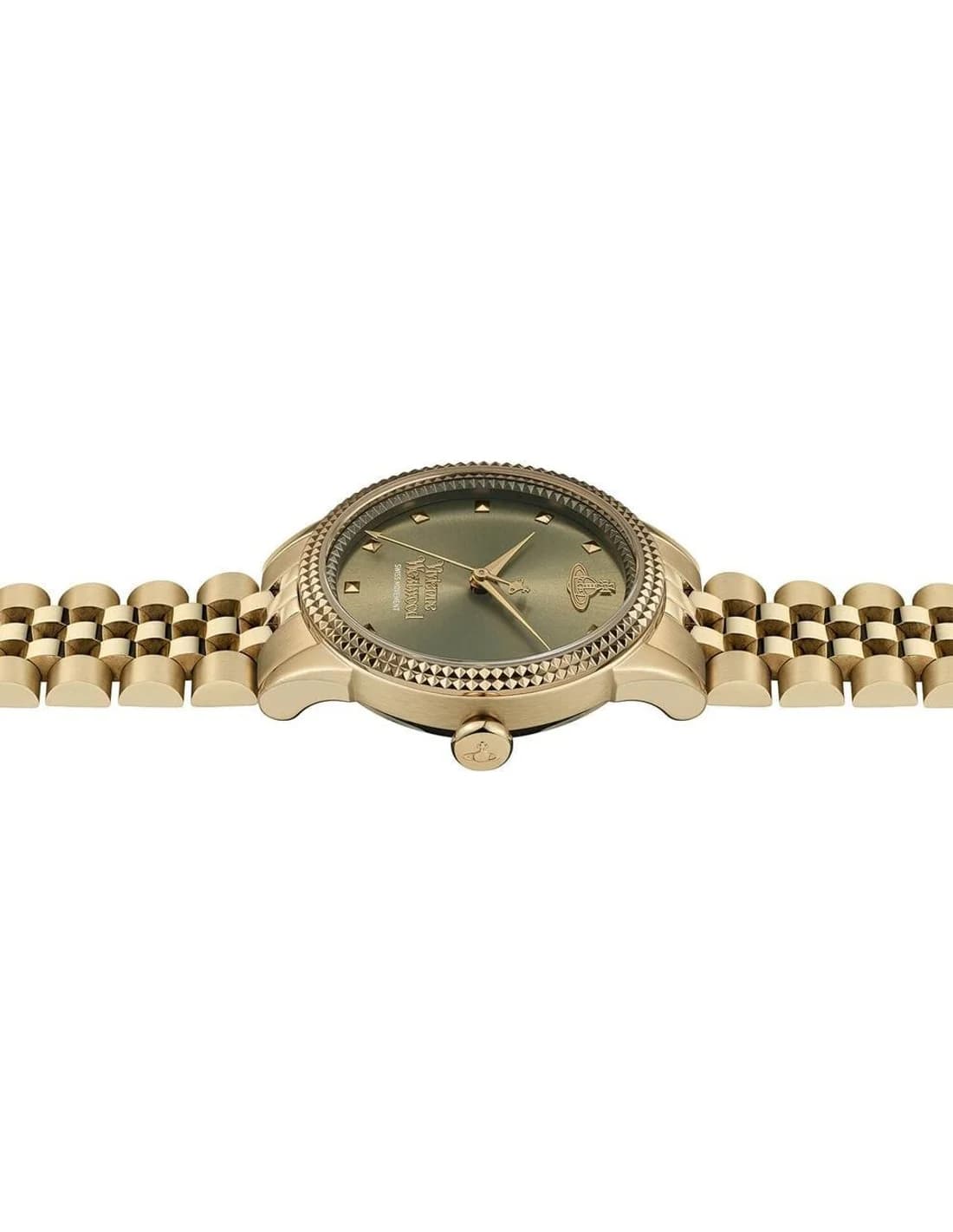 Montre Vivienne Westwood VV328GRGD femme détail cadran vert
