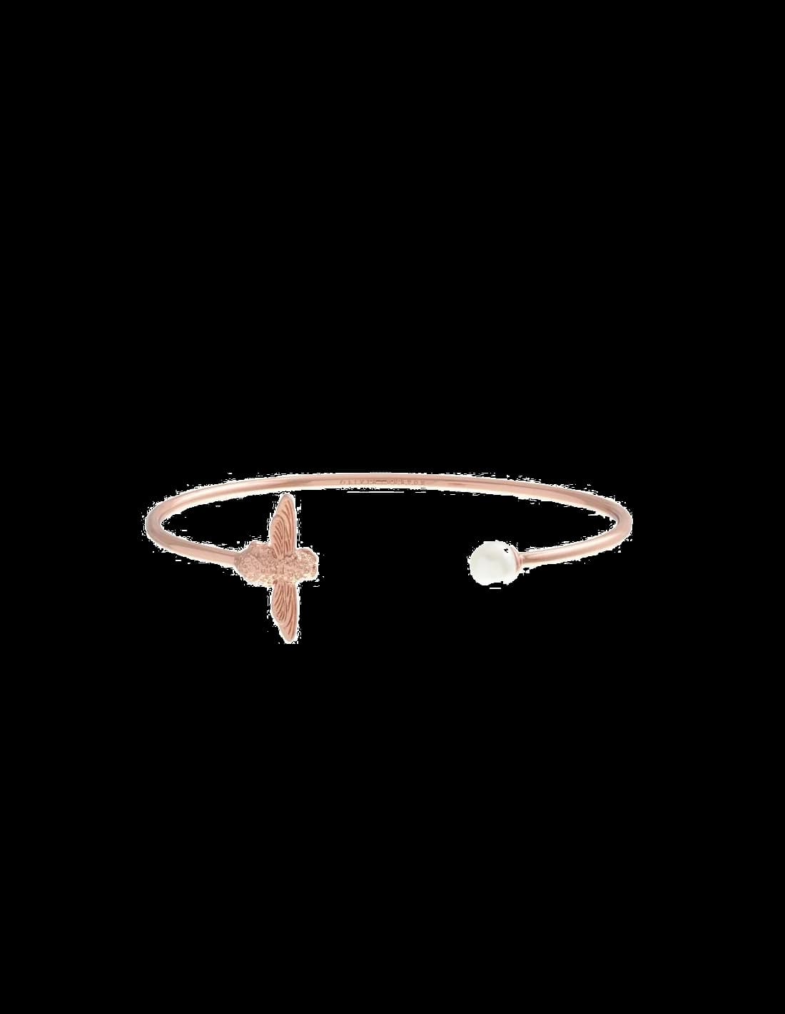Bracelet Olivia Burton Abeille 3D OBJ16AMB37 Acier or rose