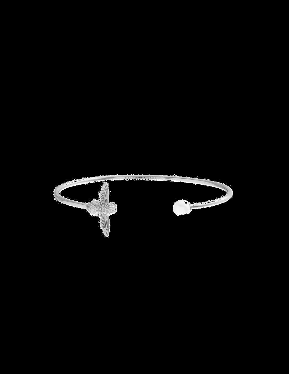 Bracelet Olivia Burton abeille et perle OBJ16AMB38 argenté