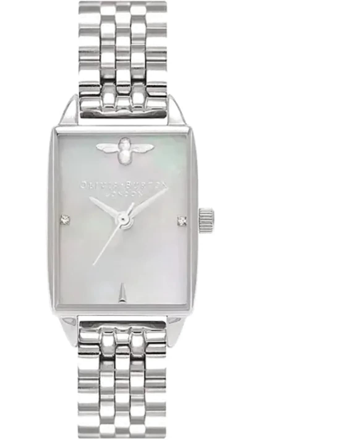 Olivia Burton OB16BH03 Bee Hive Stainless Steel and Mother-of-Pearl Watch