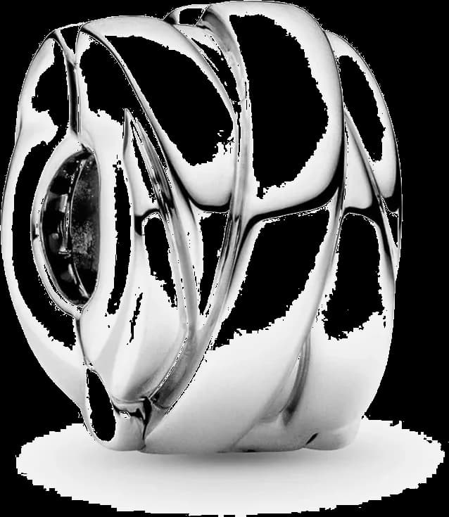 Charm Pandora Clip argent Rubans polis Pandora Moments