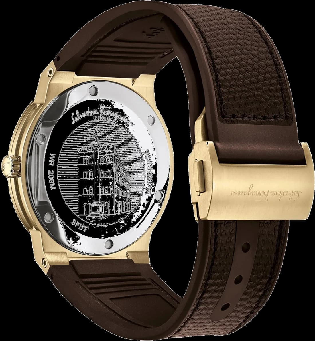 Montre Salvatore Ferragamo SFDT00819 homme vue de profil