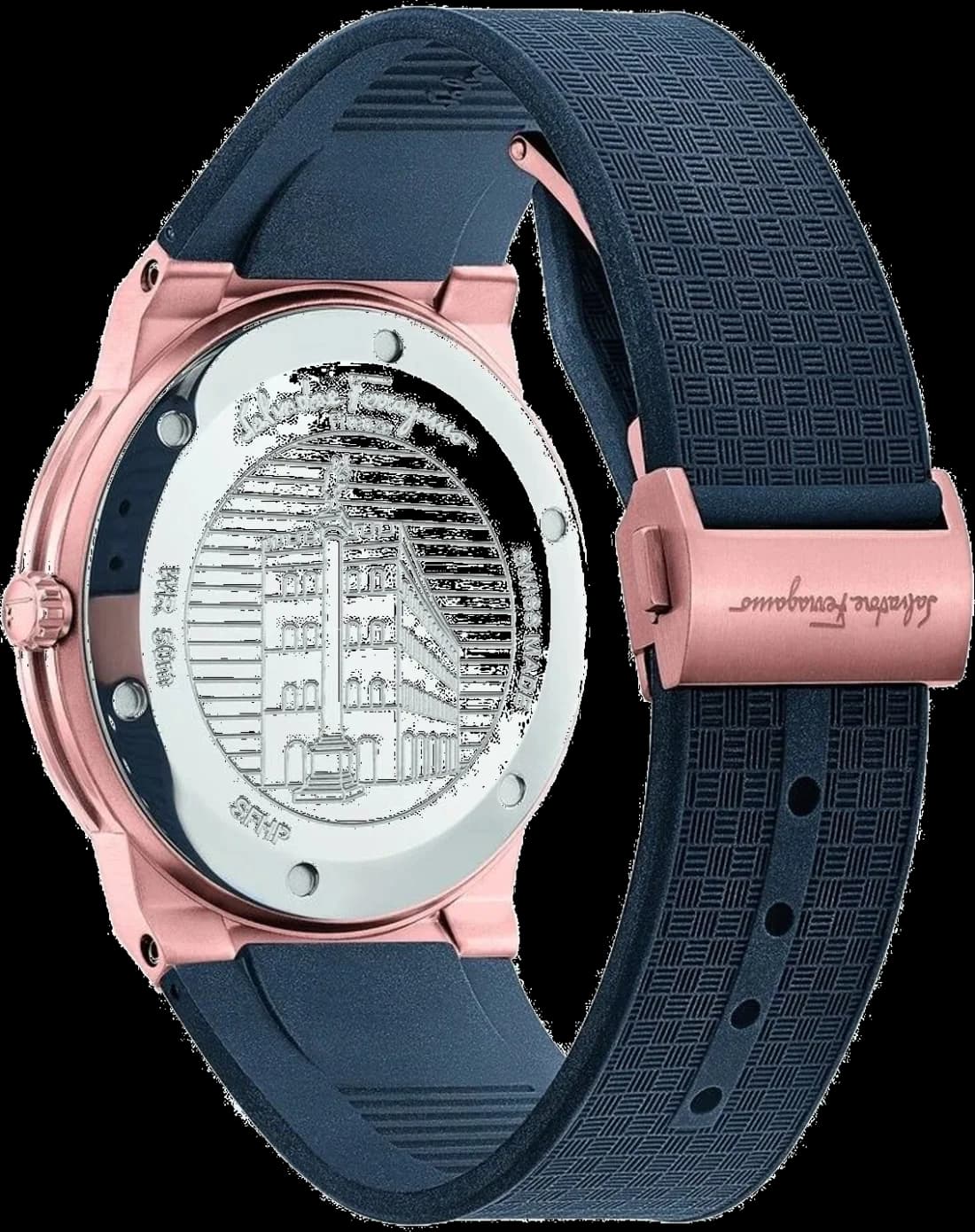 Montre Salvatore Ferragamo SFHP00420 homme détail cadran noir