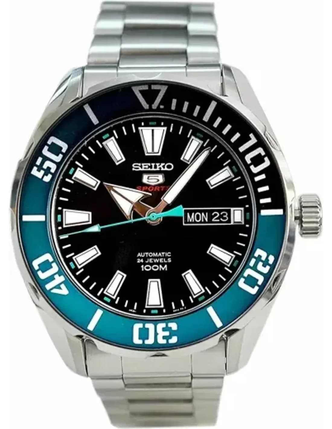 Montre Seiko SRPC53K1 Automatique en Acier avec Cadran Noir et Vert