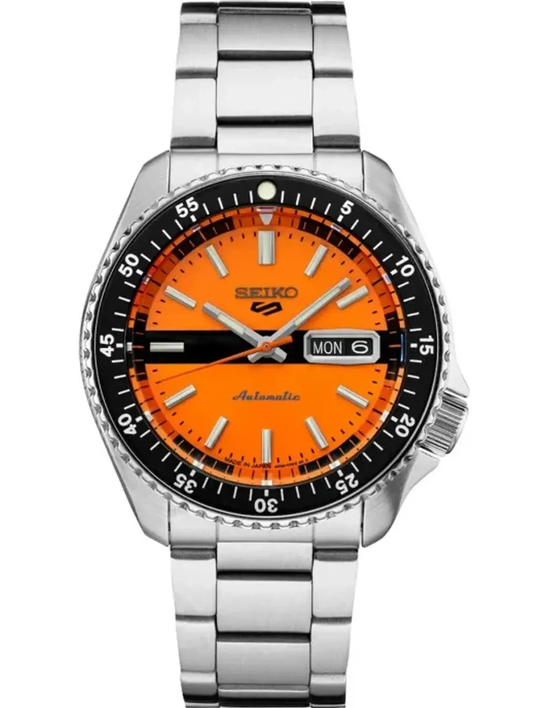 Seiko 5 Sports Double Hurricane SRPK11K1 Automatic Orange Dial Men's Watch