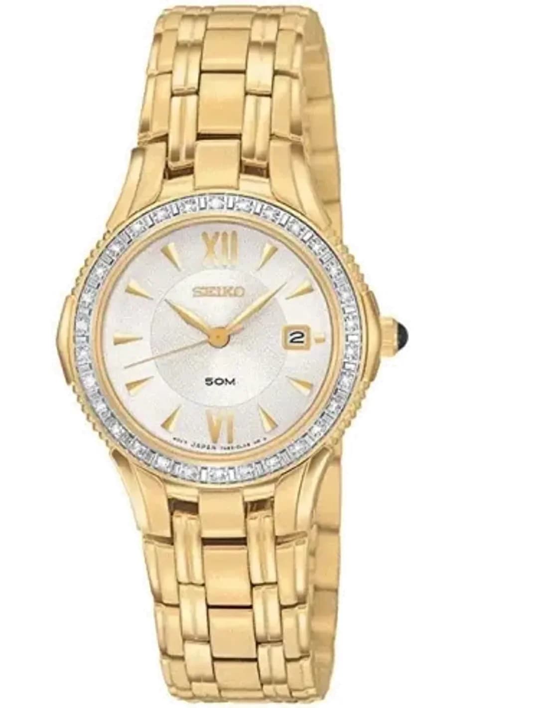 Montre Femme Seiko SXDA86 Grand Sport avec Diamants et Verre Saphir