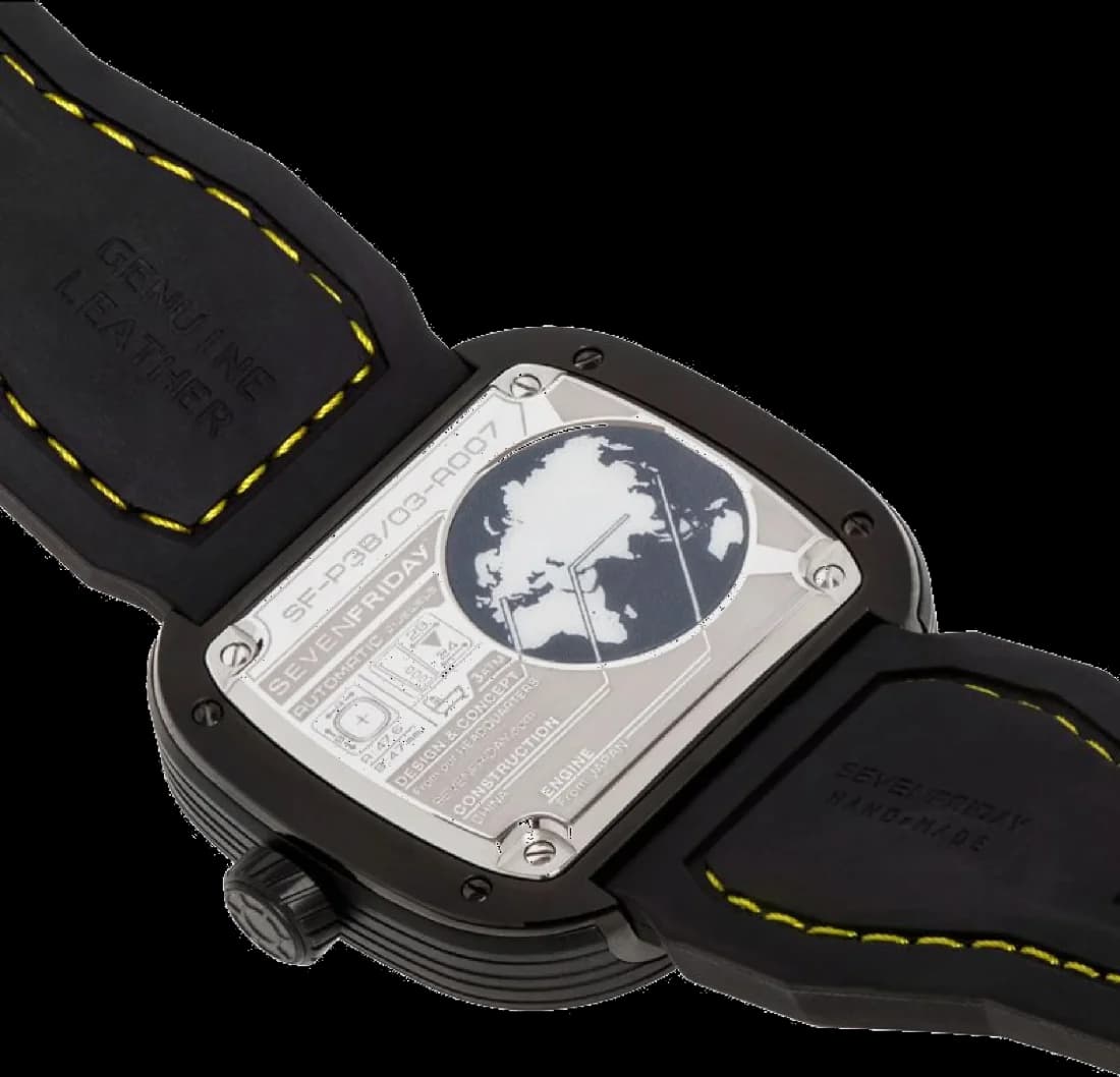 Montre Sevenfriday P3B/03 homme détail bracelet cuir