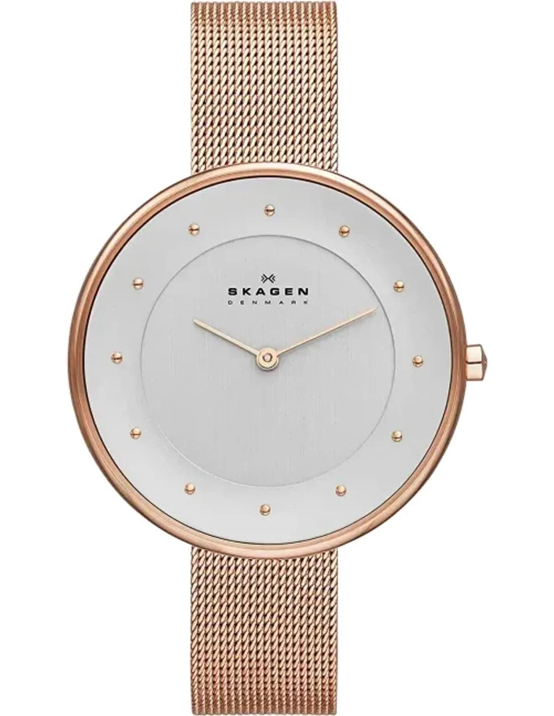 Montre Femme Skagen Gitte SKW2142 Bracelet en maille milanaise or rose