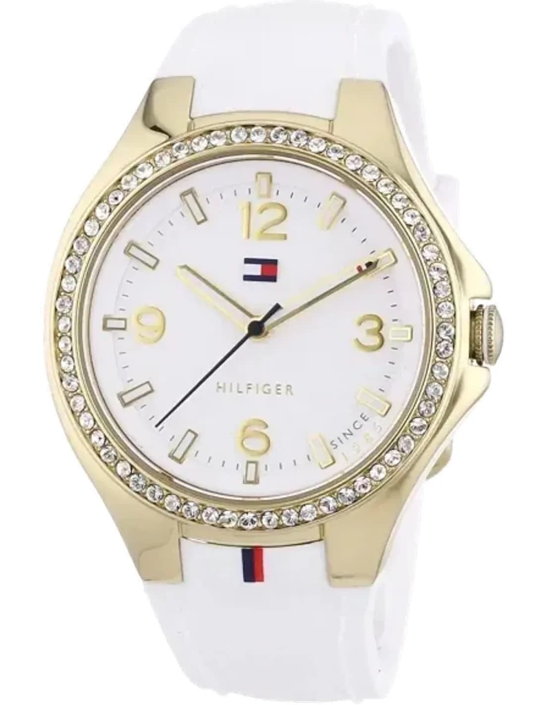 Montre Femme Tommy Hilfiger 1781372 Bracelet en caoutchouc blanc