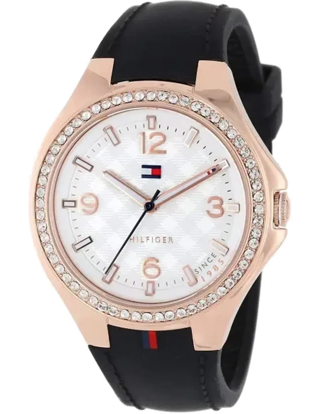 Montre Femme Tommy Hilfiger 1781375 Bracelet en silicone ton noir