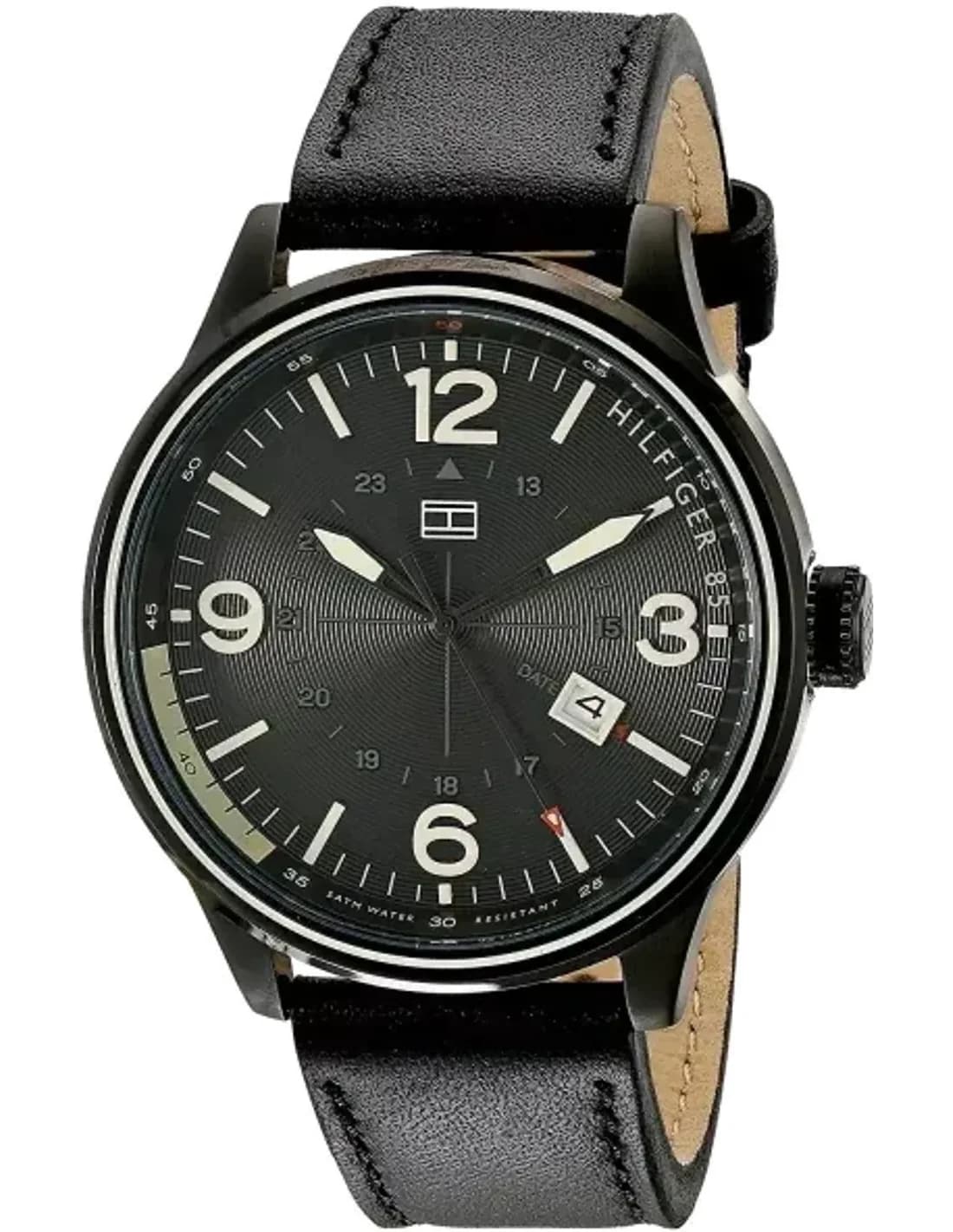 Montre Homme Tommy Hilfiger Peter 1791103 Bracelet coloris noir en cuir