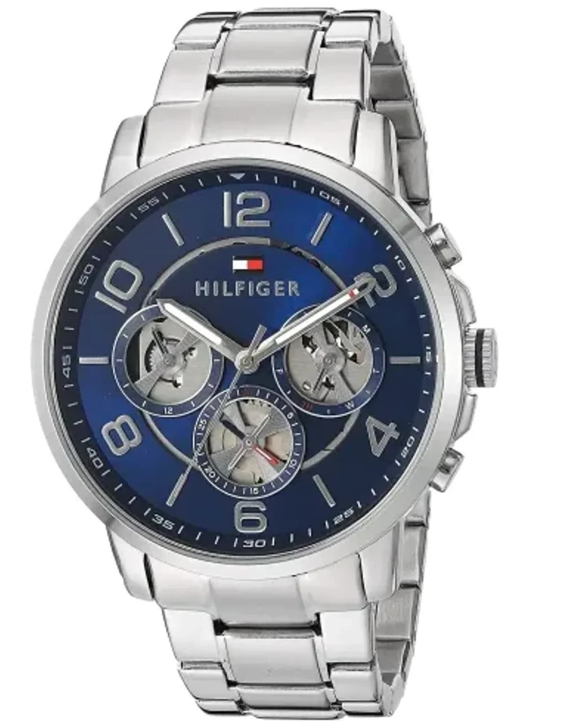 Montre Homme Tommy Hilfiger 1791293 Bracelet en Acier et Cadran Bleu