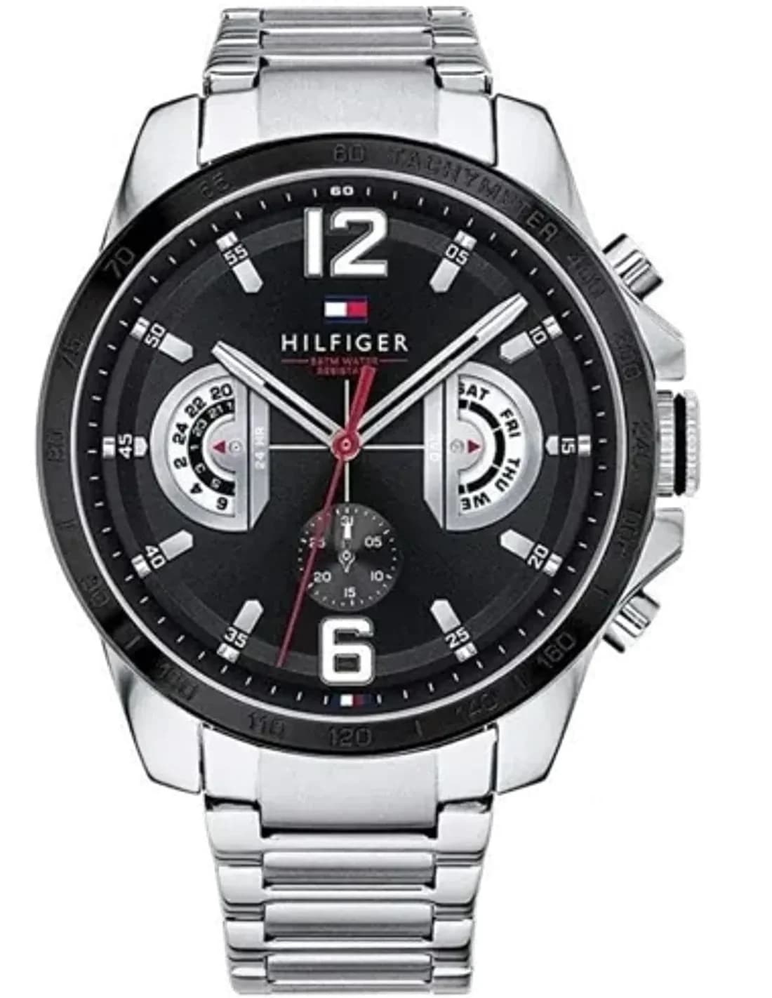 Montre Tommy Hilfiger 1791472 Decker Chronographe Acier Noir