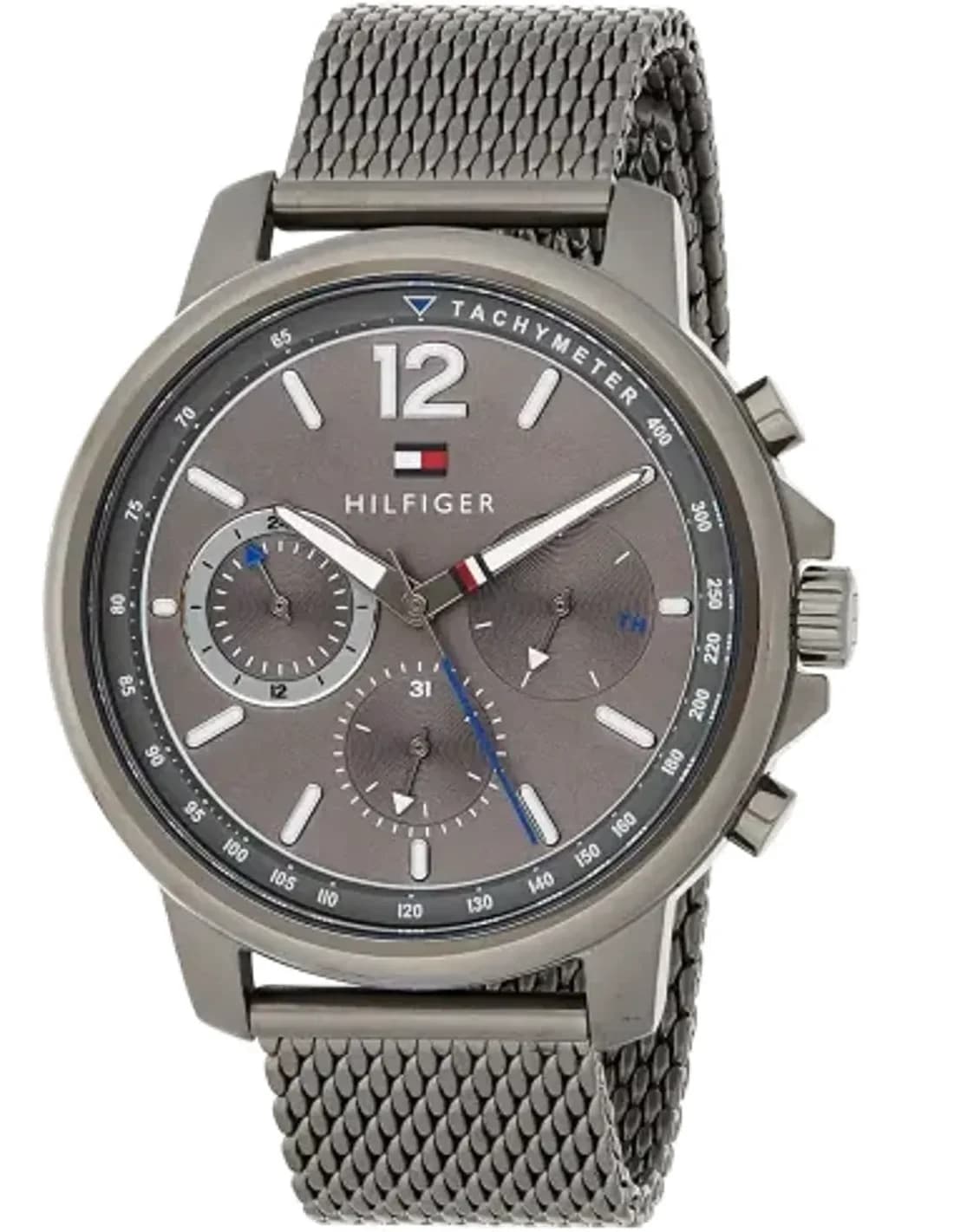 Men's Watch Tommy Hilfiger 1791530 Blue Dial and Brown Leather Strap