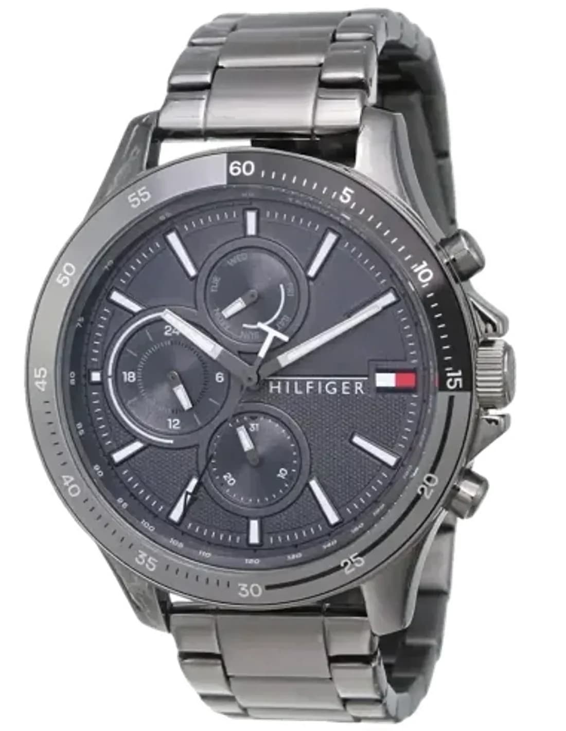 Montre Tommy Hilfiger 1791719 Bank Cadran Bleu et Bracelet Acier